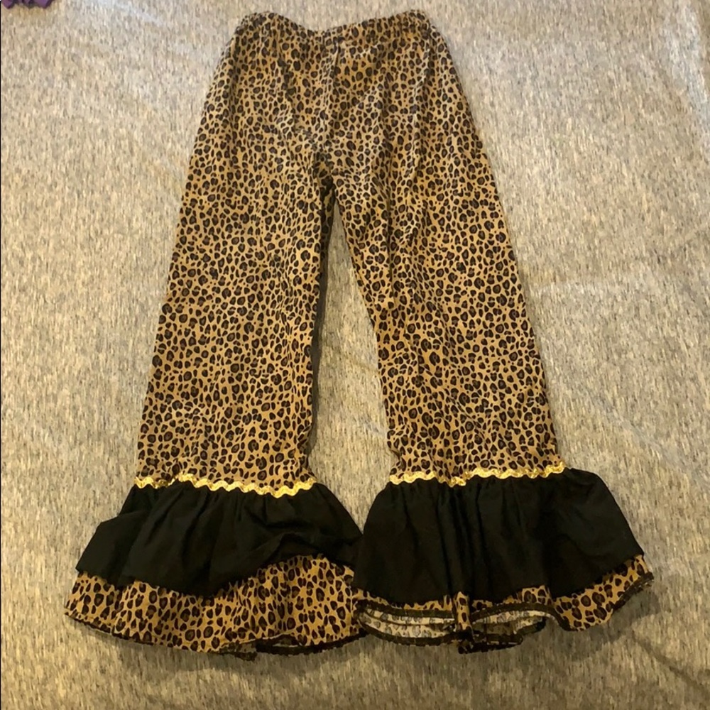 Girl’s Leopard Print Bell Bottoms